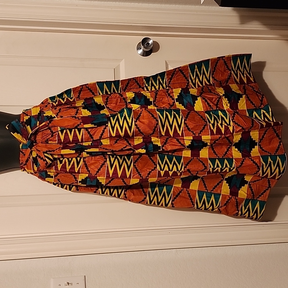 Ankara African Print Maxi Skirt - Picture 1 of 4
